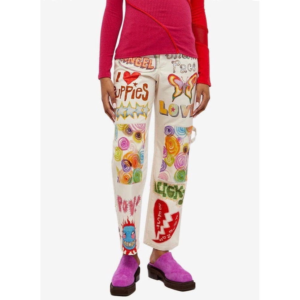 Collina Strada Chason Compost Graphic Workwear Pants Large